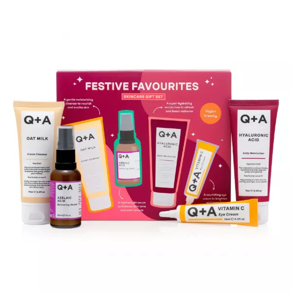Q+A Festive Favourites Gift Set (f/cl/125ml+f/ser/30ml+f/cr/75ml+eye/cr/15ml) ������������ ���� ��� ������� �� ����� �������