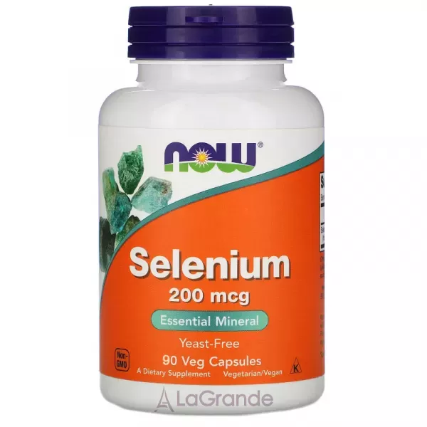 Now Foods Selenium Yeast Free 200 mcg ����� ��� ������, 200 ���