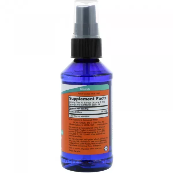 Now Foods Silver Sol 50 mcg ������� �����, 50 ���, ����� (������������� �� �������������� ����)