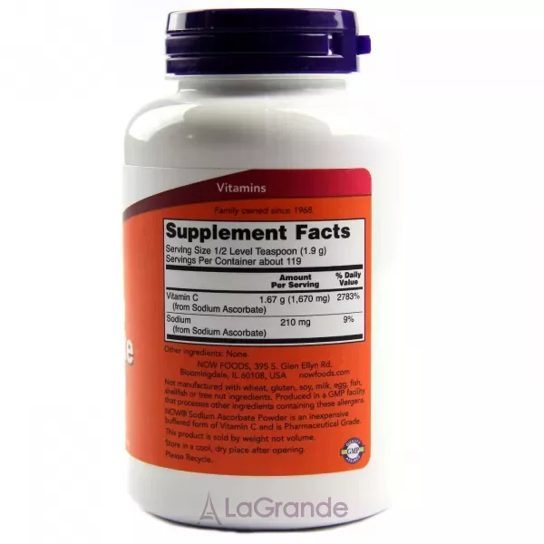 Now Foods Sodium Ascorbate �������� ������, �������������� ������� (��������������� ������)