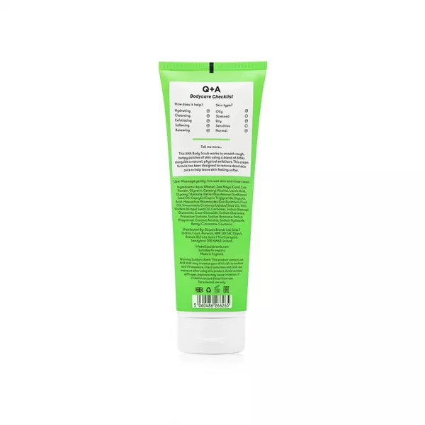 Q+A AHA Exfoliator Body Scrub �������������� ����� ��� ���� � AHA ���������