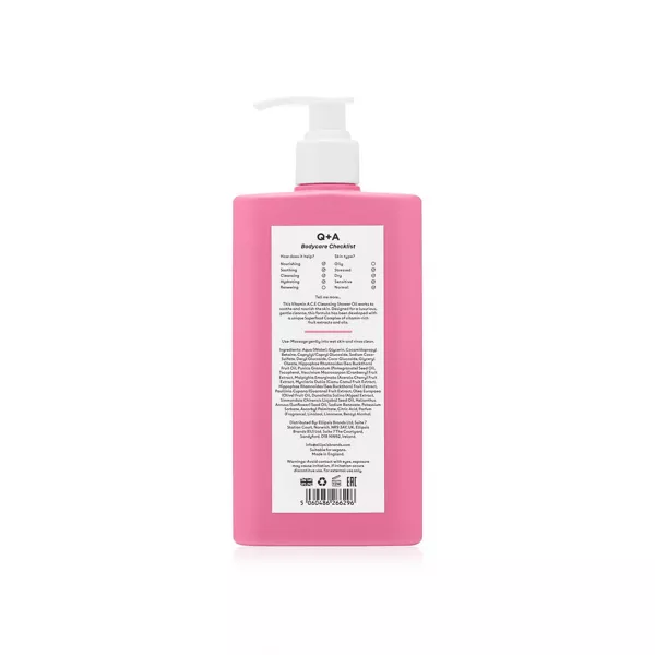 Q+A Vitamin A.C.E Cleansing Shower Oil ��������� ������������������ ����� ��� ����