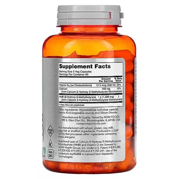 Now Foods Sports HMB 500 mg ó������������������ ���, 500 ��