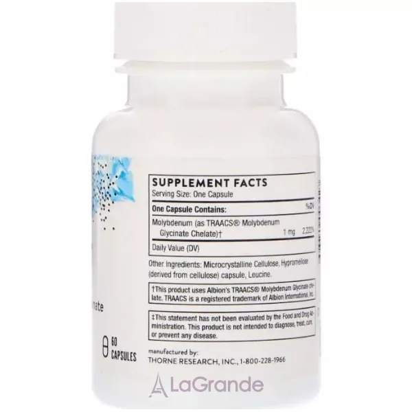 Thorne Research Molybdenum Glycinate ������� � ��������