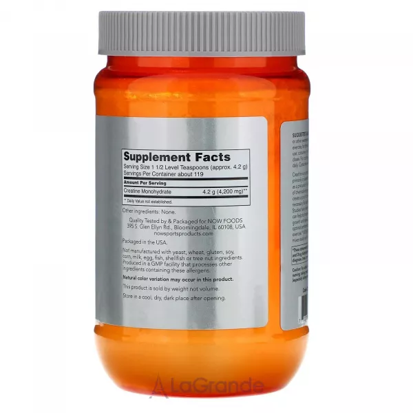 Now Foods Micronized Creatine Monohydrate ̳������������ ��������� ��������