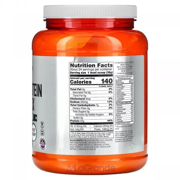Now Foods Plant Protein Complex Creamy Vanilla ������������ ����������� ��������, �� ������ ������