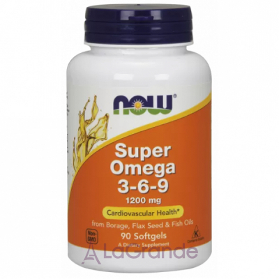 Now Foods Super Omega 3-6-9 1200 mg   3-6-9, 1200 