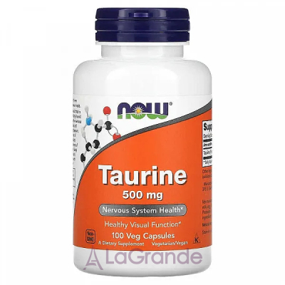 Now Foods Taurine 500 mg , 500 