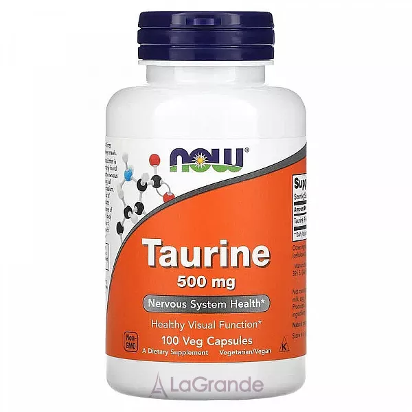 Now Foods Taurine 500 mg ������, 500 ��
