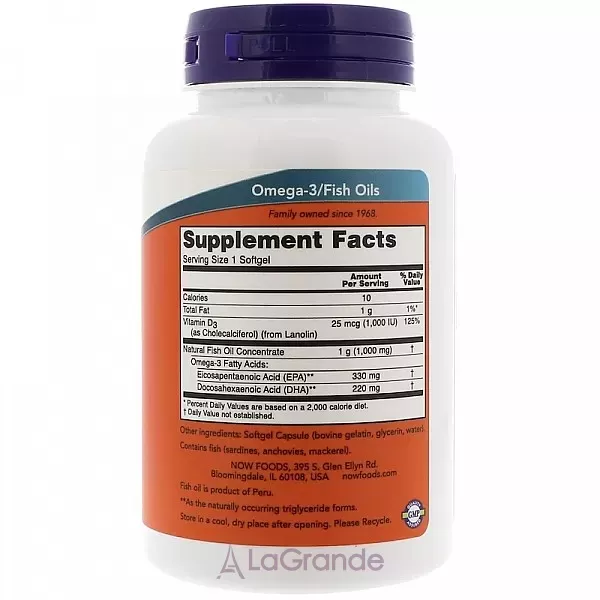 Now Foods Tri-3D Omega ���'���� ��� + ����� D-3