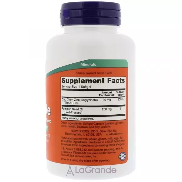Now Foods Zinc Glycinate �������� ����� � ��������� ������