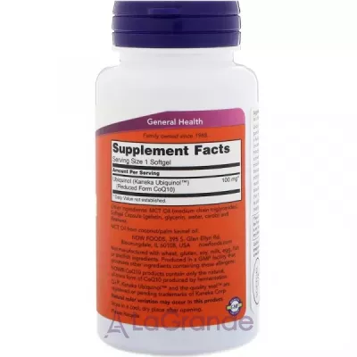 Now Foods Ubiquinol 100 mg , 100  ( ' - )