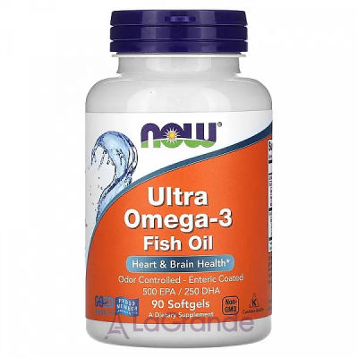 Now Foods Ultra Omega-3 Fish Oil 500 EPA/250 DHA  -3