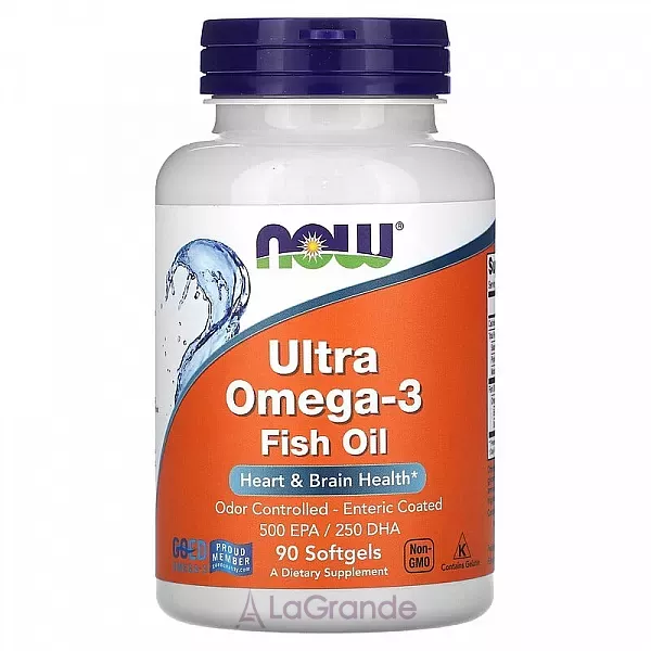 Now Foods Ultra Omega-3 Fish Oil 500 EPA/250 DHA ����������� ������� 