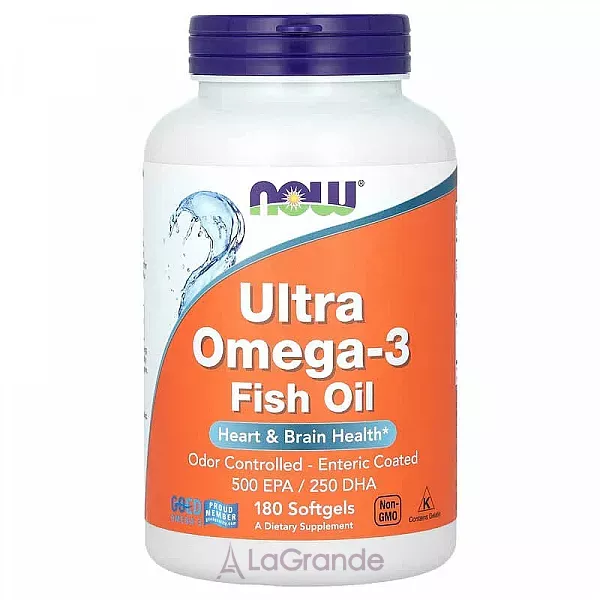 Now Foods Ultra Omega-3 Fish Oil 500 EPA/250 DHA ����������� ������� 