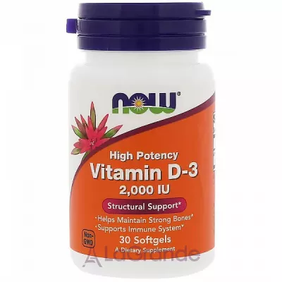 Now Foods Vitamin D3 2000 IU ³ 3, 2000 