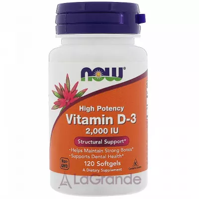 Now Foods Vitamin D3 2000 IU ³ 3, 2000 