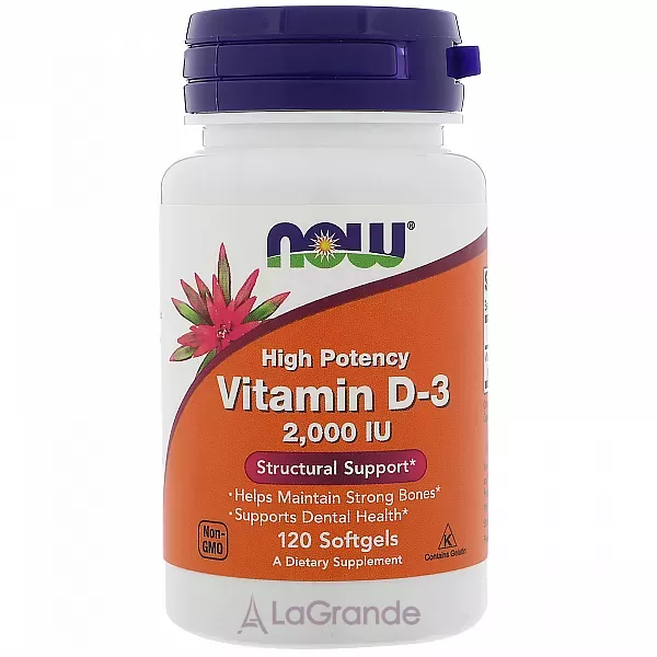 Now Foods Vitamin D3 2000 IU ������� �3, 2000 ��