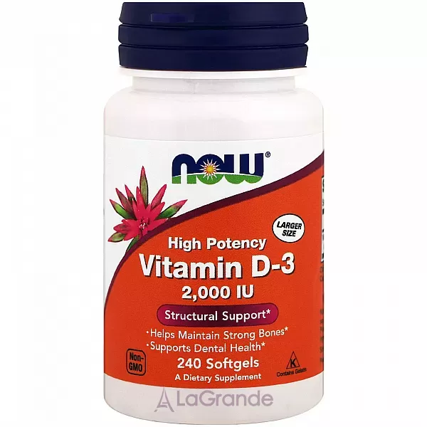 Now Foods Vitamin D3 2000 IU ������� �3, 2000 ��