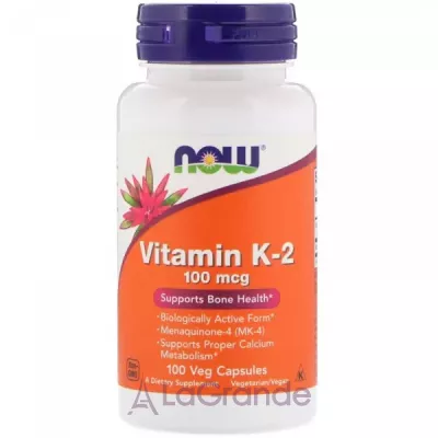 Now Foods Vitamin K2 100 mcg ³ 2, 100 