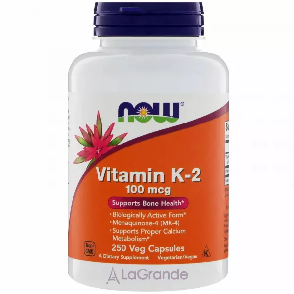 Now Foods Vitamin K2 100 mcg ³���� �2, 100 ���