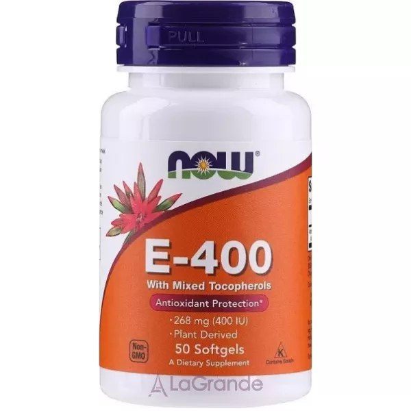 Now Foods Vitamin E-400 ³���� E � �������� ������������, 400 ��
