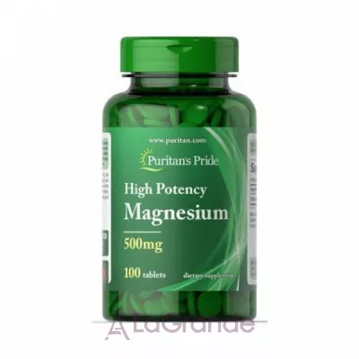 Puritan's Pride High Potency Magnesium 500 mg ³  500 