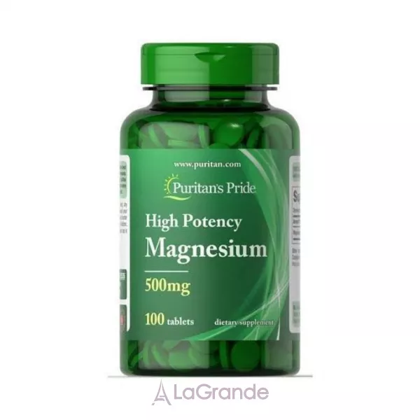 Puritan's Pride High Potency Magnesium 500 mg ³����� ������ 500 ��