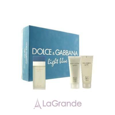 Dolce & Gabbana Light Blue pour Femme  (  100  +    100  +    100 )