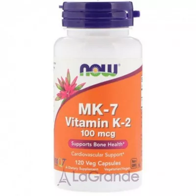 Now Foods MK-7 Vitamin K-2 100 mcg MK-7  K-2, 100 