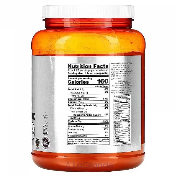 Now Foods Whey Protein Creamy Chocolate ������������ ������ � ������ ���������� ��������