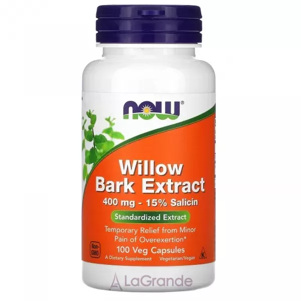 Now Foods Willow Bark Extract 400 mg �������� ���� ��� �����, 400 ��
