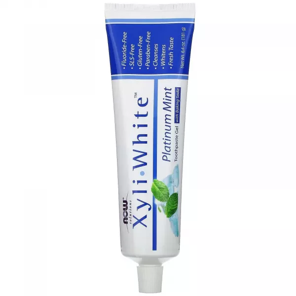 Now Foods Platinum Mint Toothpaste Gel ������ �����-���� � ����� � ������� �����