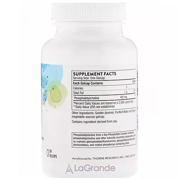 Thorne Research Phosphatidyl Choline �������������� � ��������