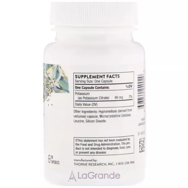 Thorne Research Potassium Citrate ���� ������ � ��������