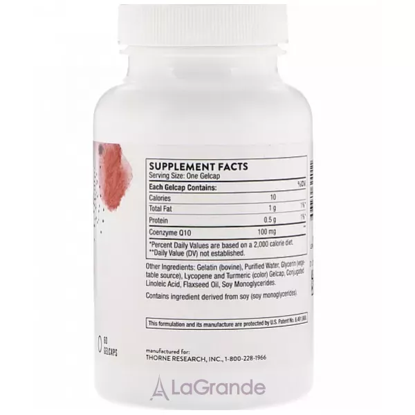Thorne Research Q-Best 100 ������� CoQ10 (��������)100 �� � ��������