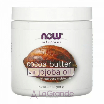 Now Foods Solutions Cocoa Butter with Jojoba Oil     