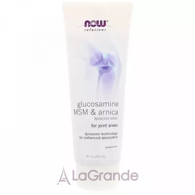 Now Foods Solutions Glucosamine, MSM & Arnica Liposome Lotion    ,   