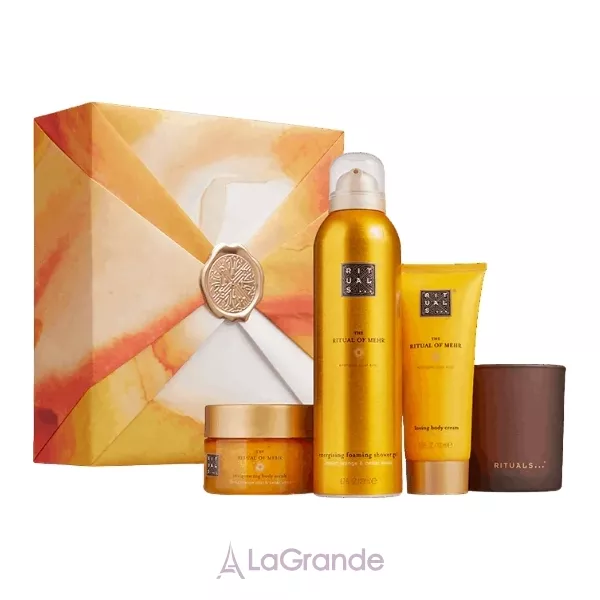 Rituals The Ritual Of Mehr ����� (f/sh/gel/200ml + b/cr/100ml + b/scrub/125g + candle/140g)