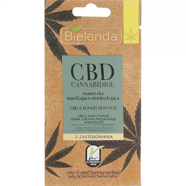 Bielenda CBD Cannabidiol Moisturizing & Detoxifying Mask ����� ��� ������ � ��������������� ����