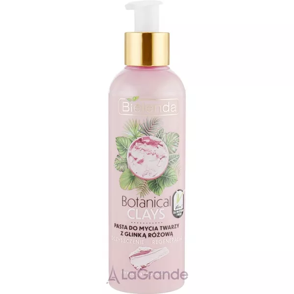 Bielenda Botanical Clays Vegan Face Wash Paste Pink Clay ����� ��� ������� � ������� ������