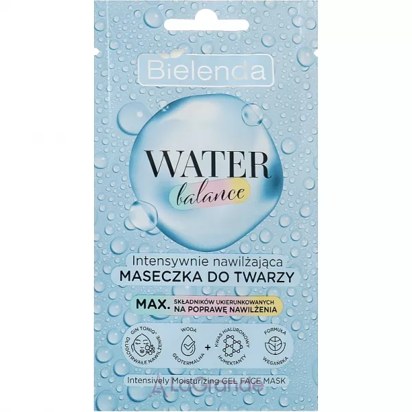 Bielenda Water Balance Intensively Moisturizing Gel Face Mask ���������� ����������� ������� ����� ��� ����