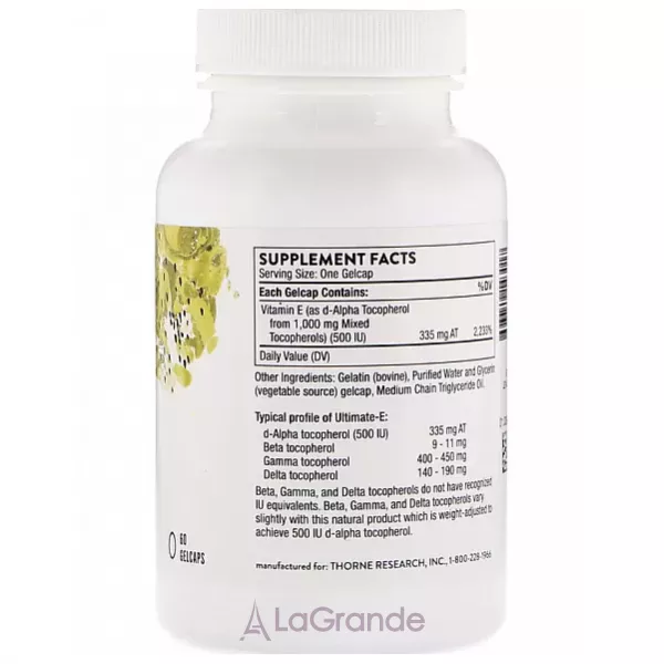 Thorne Research Ultimate-E ³���� E � ��������
