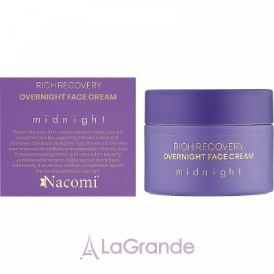 Nacomi Rich Recovery Midnight Overnight Face Cream    