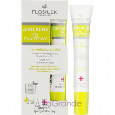 Floslek Anti Acne Antibacterial Intense Gel   