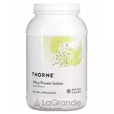 Thorne Research Whey Protein Isolate Vanilla      