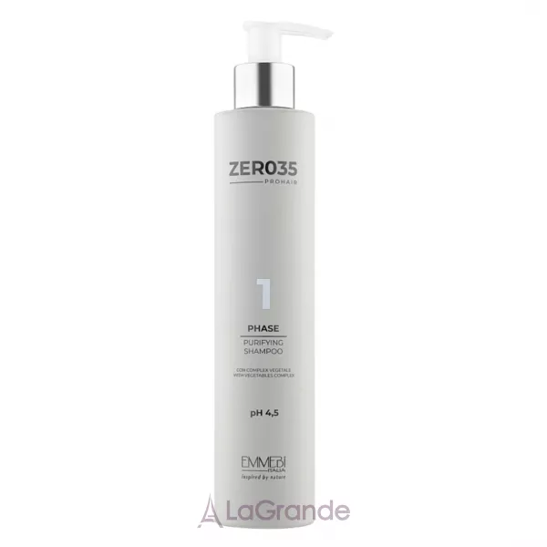 Emmebi Italia Zer035 Pro Hair 1 Phase Purifying Shampoo pH 4.5 ������������� ������� ��� ����������� ������� 