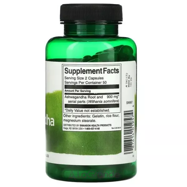 Swanson Ashwagandha 450 mg �������� ������ ��������� 450 ��