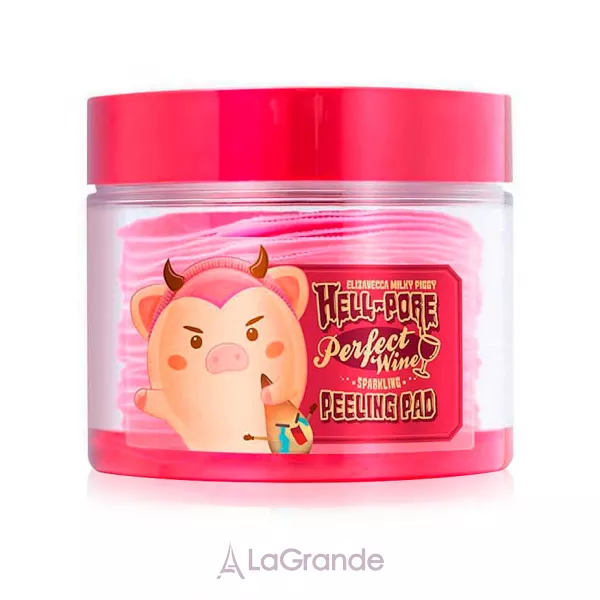 Elizavecca Milky Piggy Hell-Pore Perfect Wine Sparkling Peeling Pad ����� ��� ������� ���� �� ������ ��������� ����