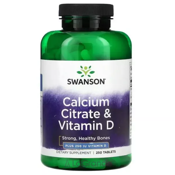 Swanson Calcium Citrate & Vitamin D3 ������� ������� ������� ������ �� ����� �3
